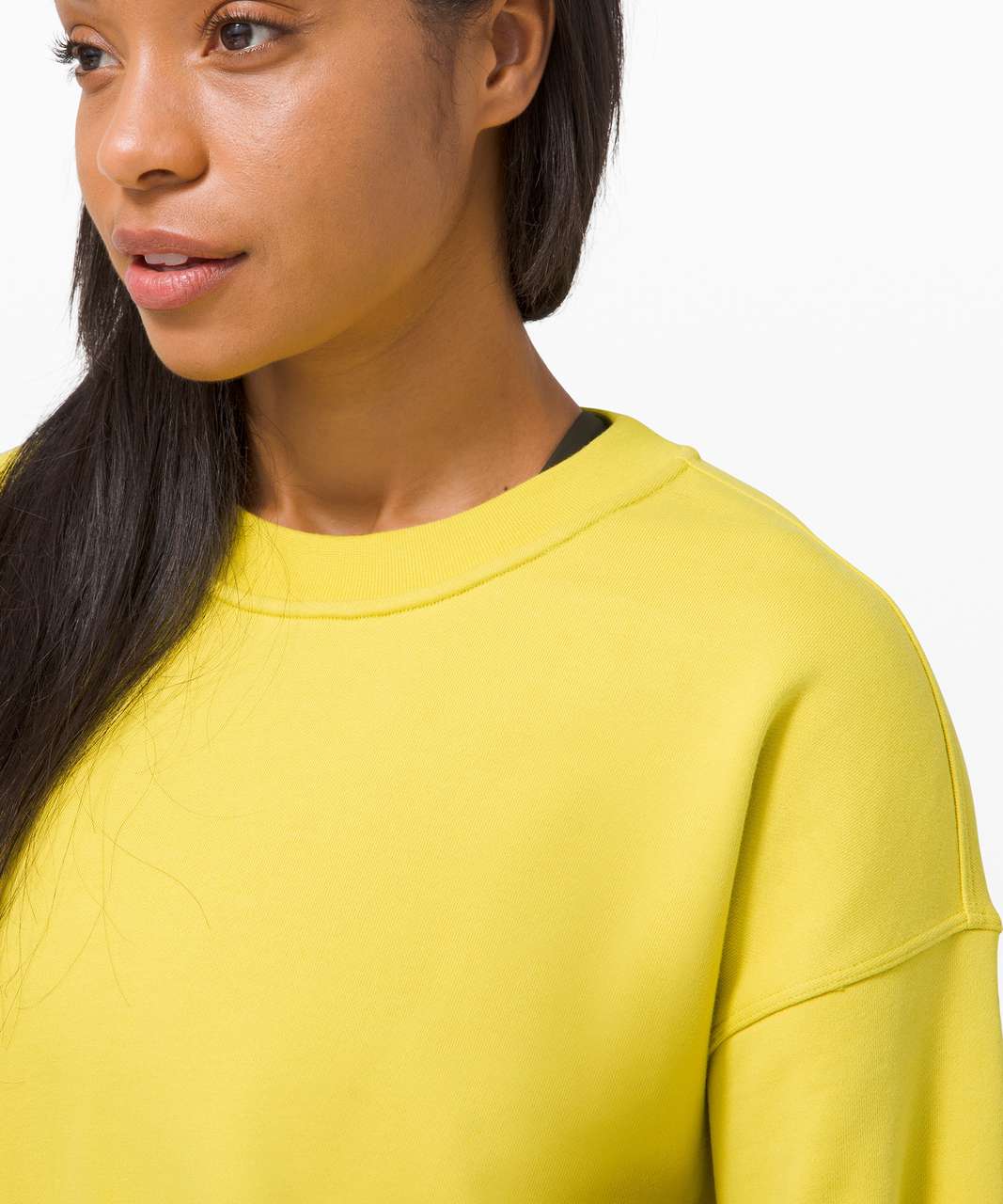 Lululemon Perfectly Oversized Crew - Yellow Serpentine