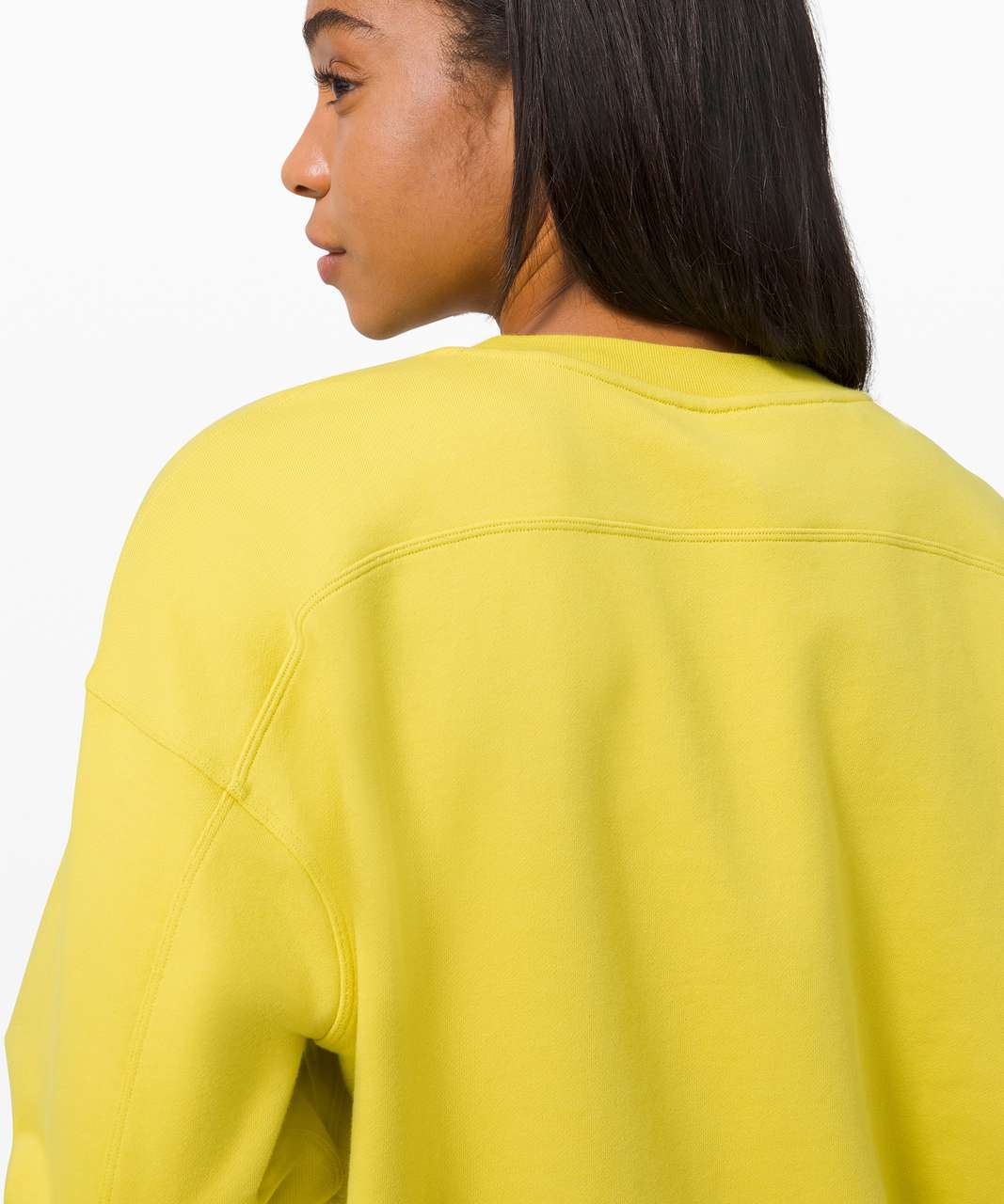 Lululemon Perfectly Oversized Crew - Yellow Serpentine