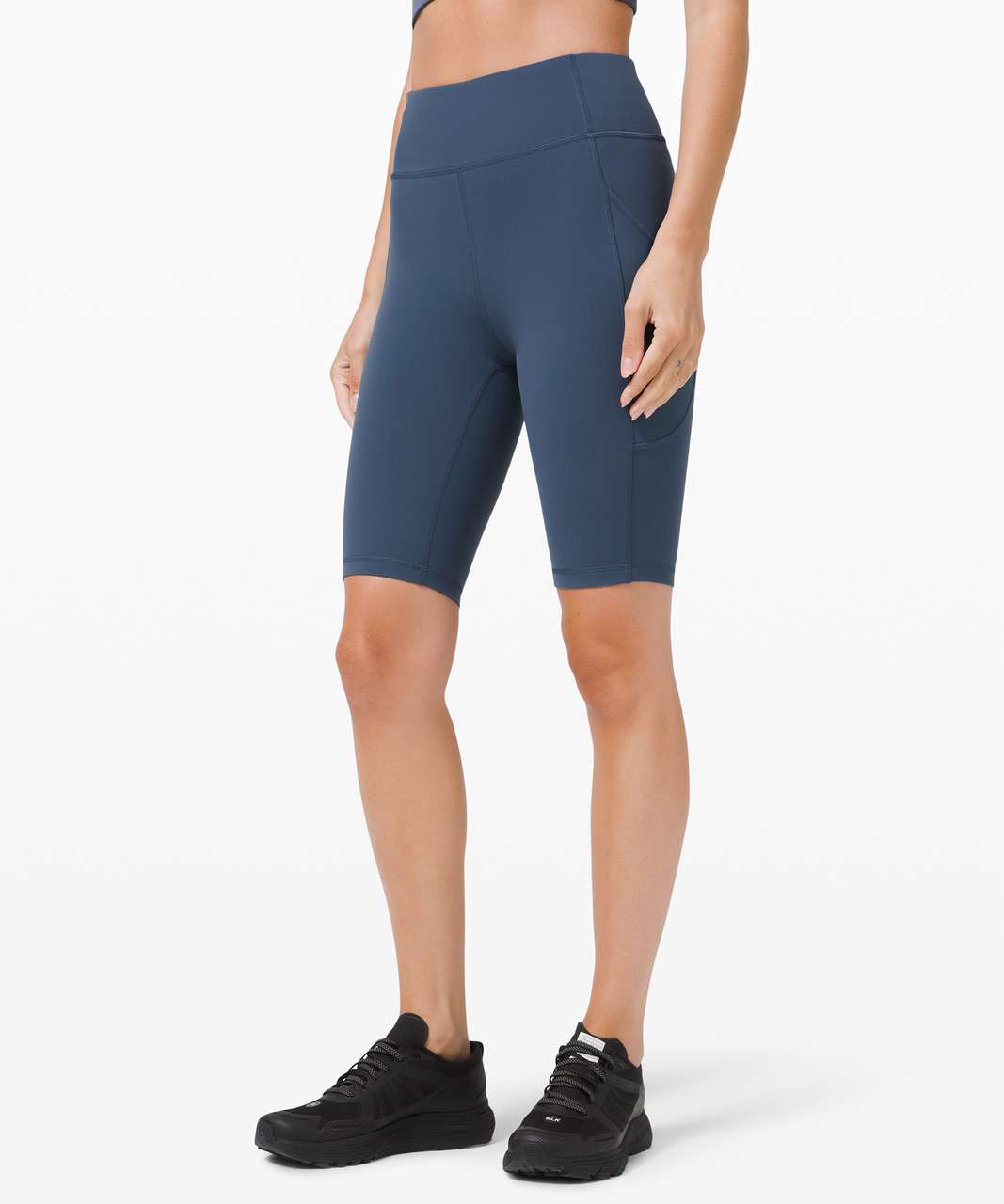 Lululemon Invigorate High-Rise Short 10 - Iron Blue - lulu fanatics