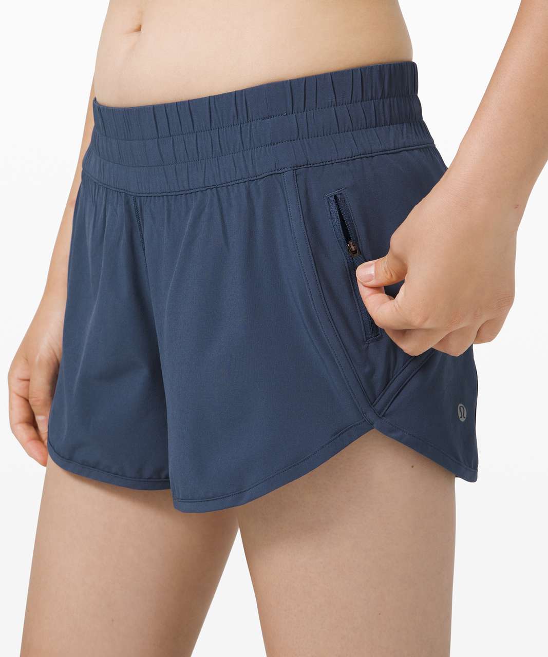 Lululemon Tracker Short V *4" - Iron Blue