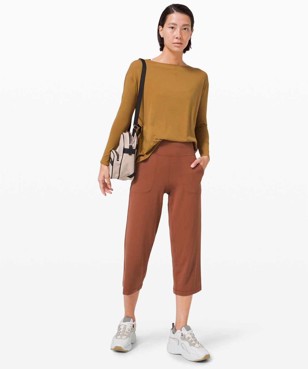 Lululemon Back In Action Long Sleeve - Spiced Bronze