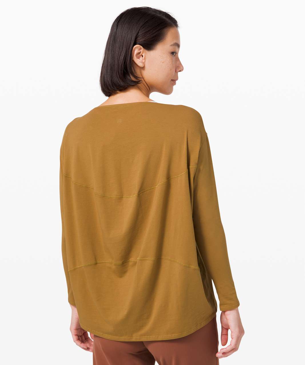 Lululemon Back In Action Long Sleeve - Spiced Bronze - lulu fanatics