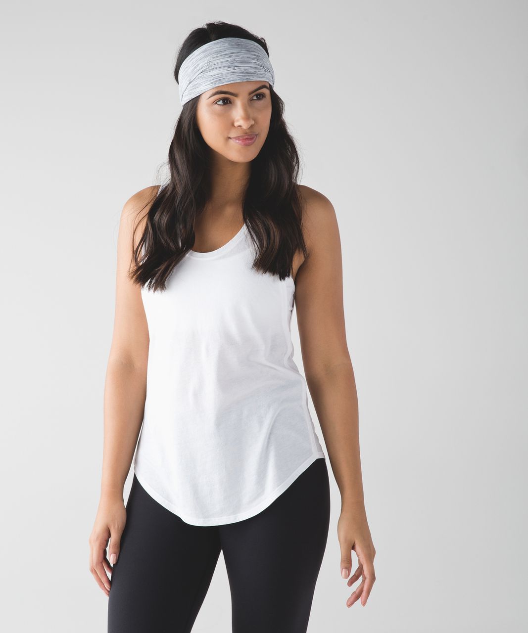 Lululemon Fringe Fighter Headband - Wee Are From Space Ice Grey Alpine White / Tiger Space Dye Black White