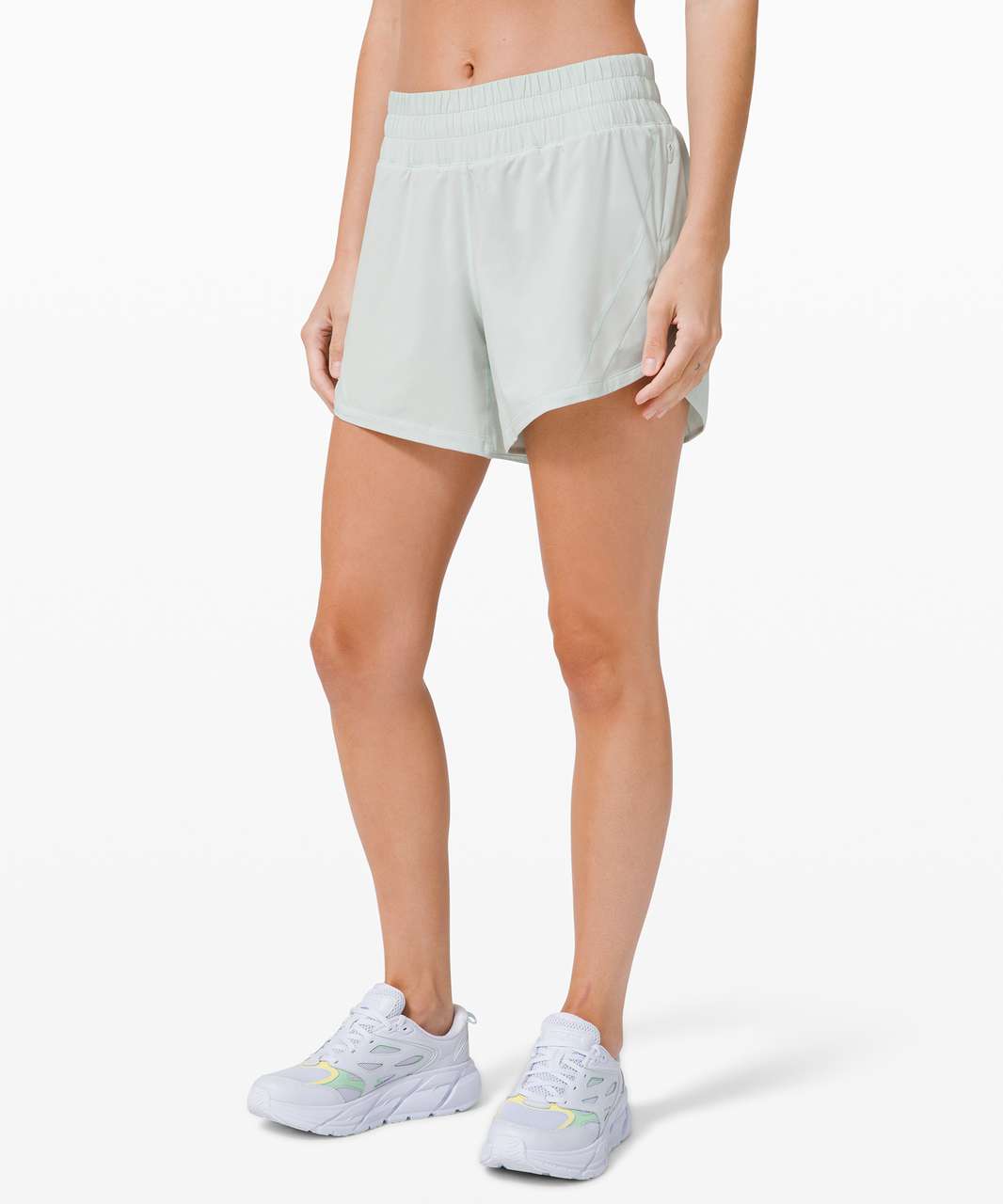 Lululemon Track That Mid-Rise Lined Short 5 - Yellow Serpentine - lulu  fanatics