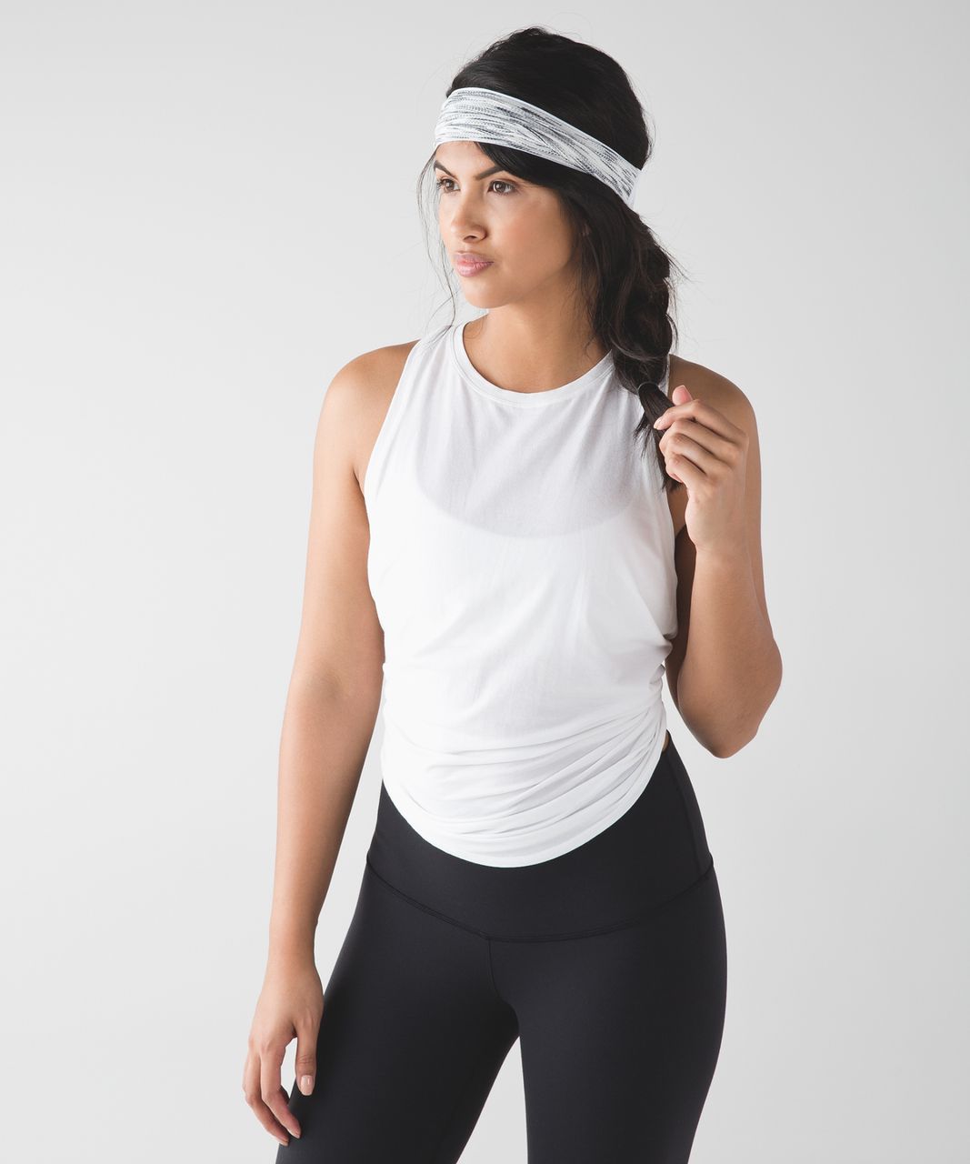 Lululemon Fringe Fighter Headband - White / Black / White