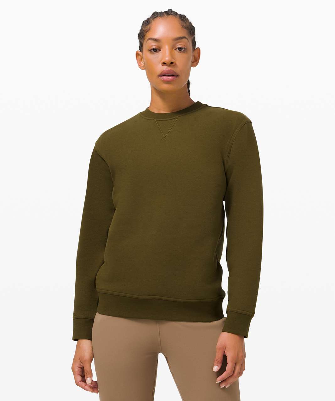 Lululemon All Yours Crew *Fleece - Moss Green