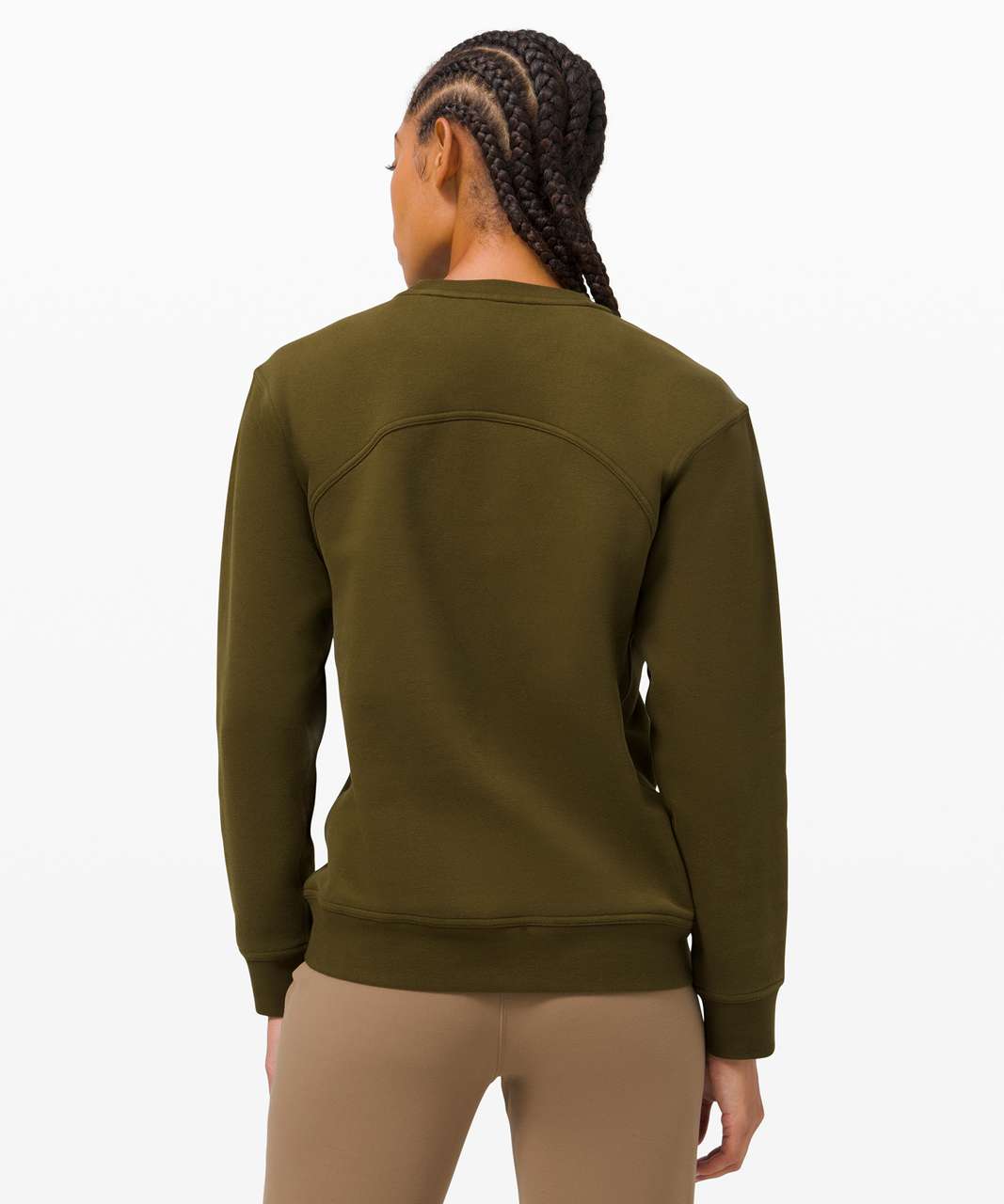 Lululemon All Yours Crew *Fleece - Moss Green