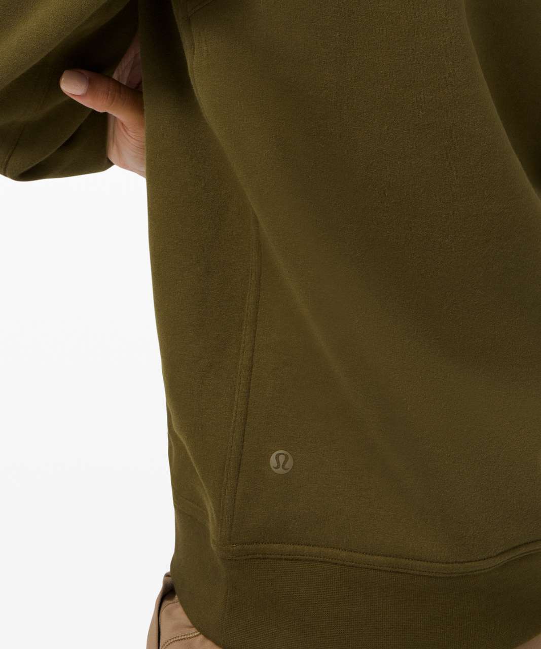 Lululemon sweatshirt ALL YOURS CREW TERRY Heathered Island Mist