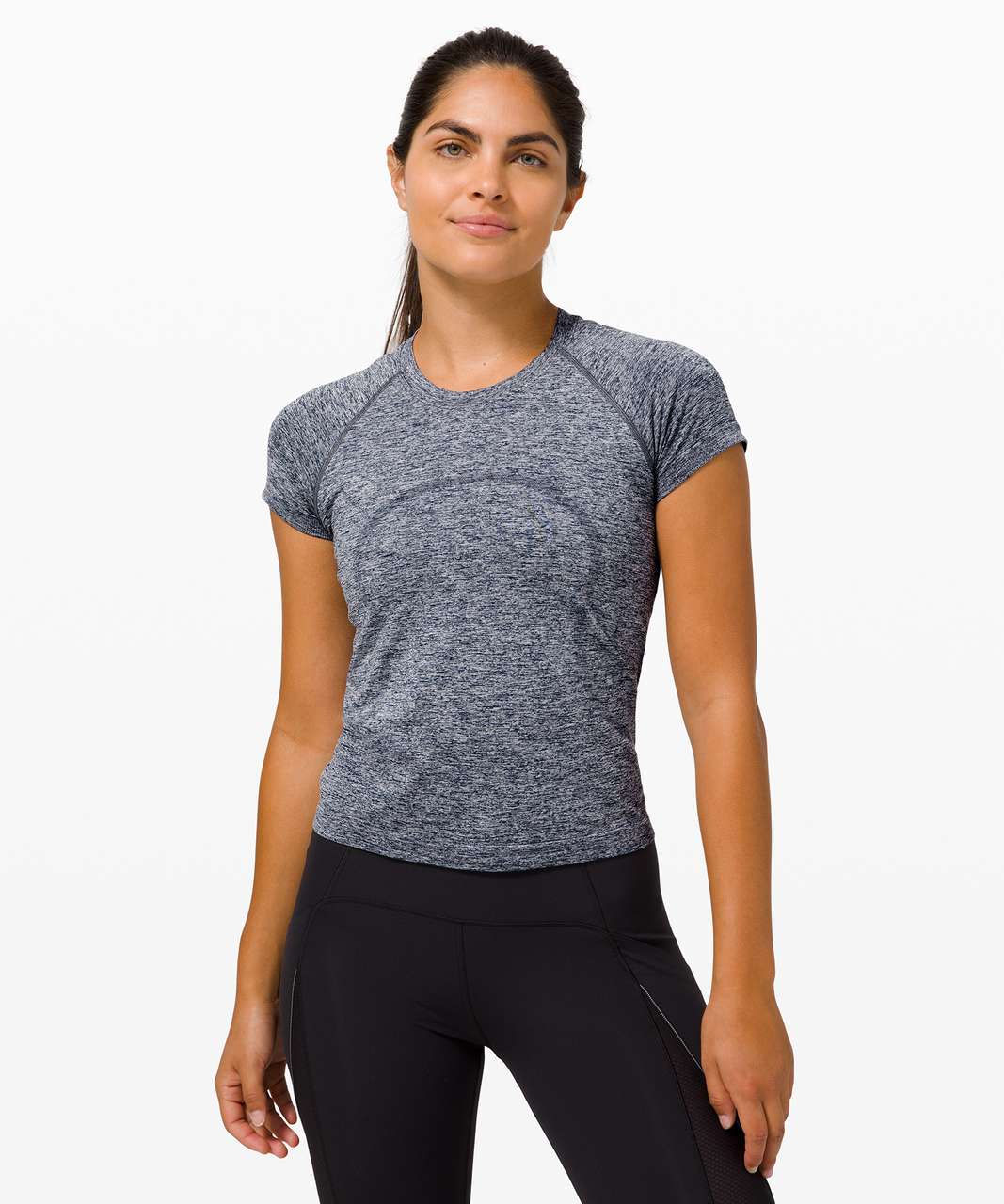 Lululemon Swiftly Breathe Short Sleeve - True Navy / White - lulu