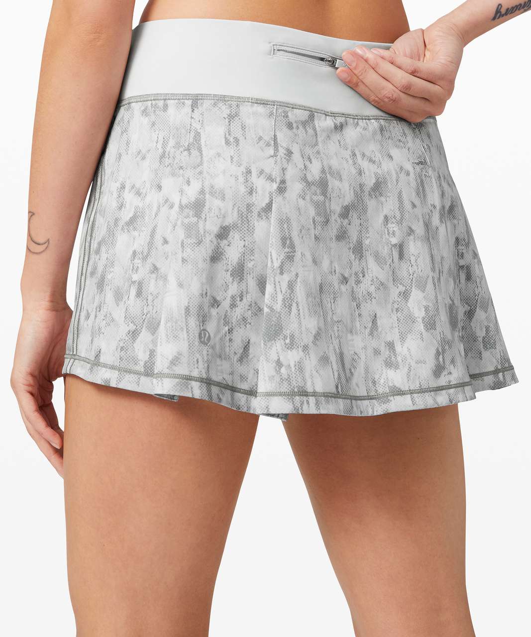 Lululemon Pace Rival Skirt (Regular) *No Panels 13" - City Breeze Alpine White Multi / Alpine White