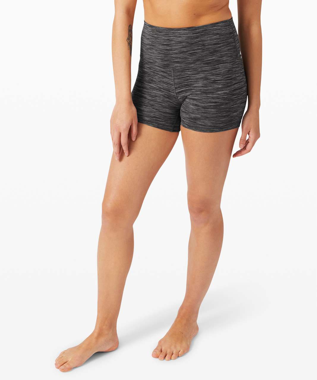 Lululemon Align Short 4" - Wee Are From Space Dark Carbon Ice Grey