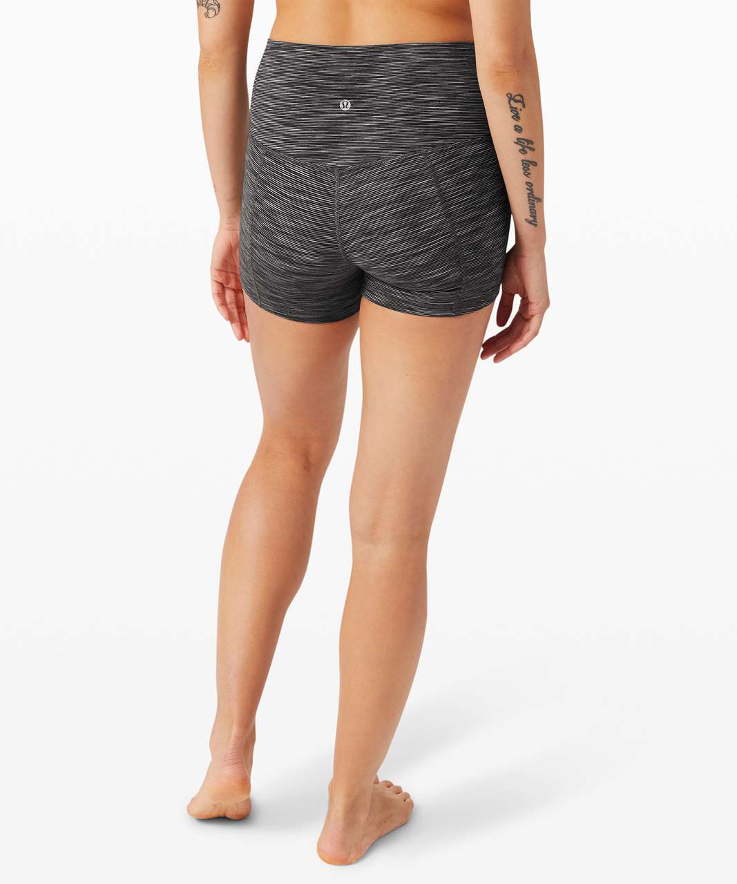 Lululemon Align Short 4" - Wee Are From Space Dark Carbon Ice Grey