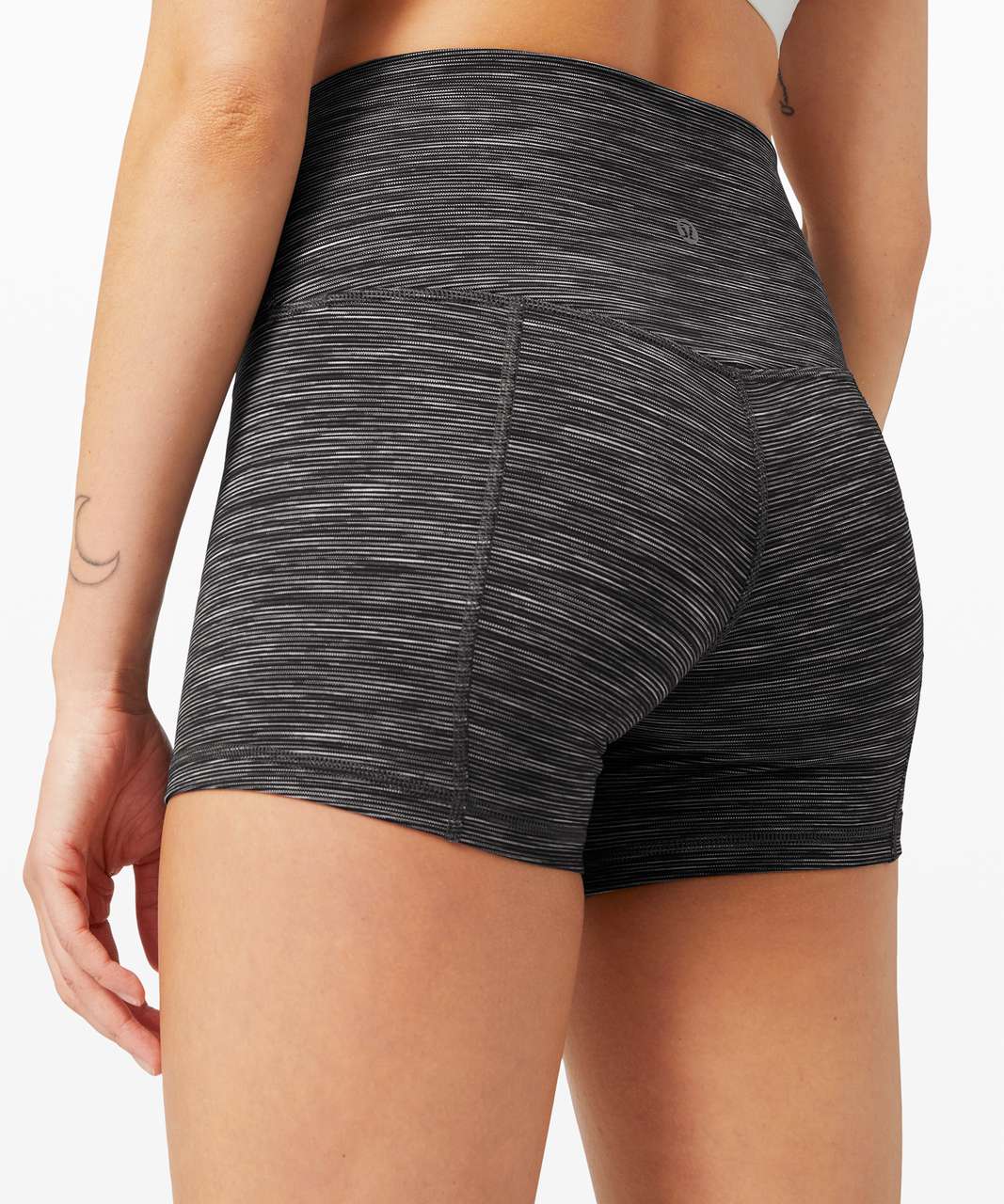 Lululemon Align Short 4" - Wee Are From Space Dark Carbon Ice Grey