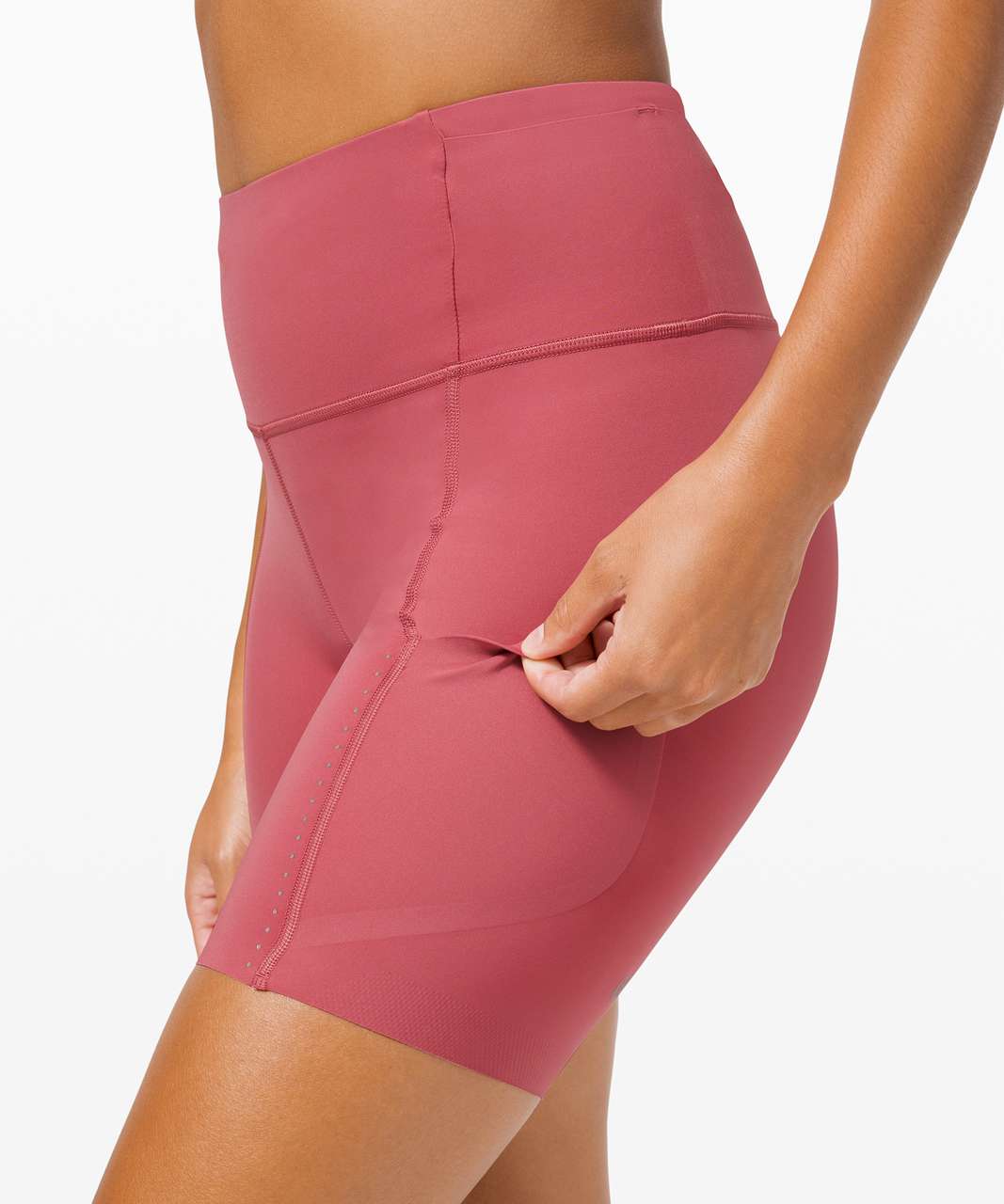 Lululemon Fast and Free High Rise Short 6" Elite - Cherry Tint