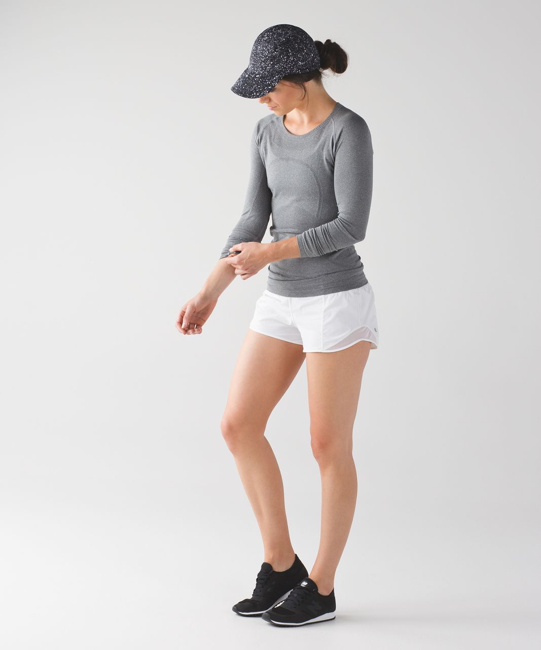 Lululemon Race To Place Run Hat 2.0 - Splatter White Black