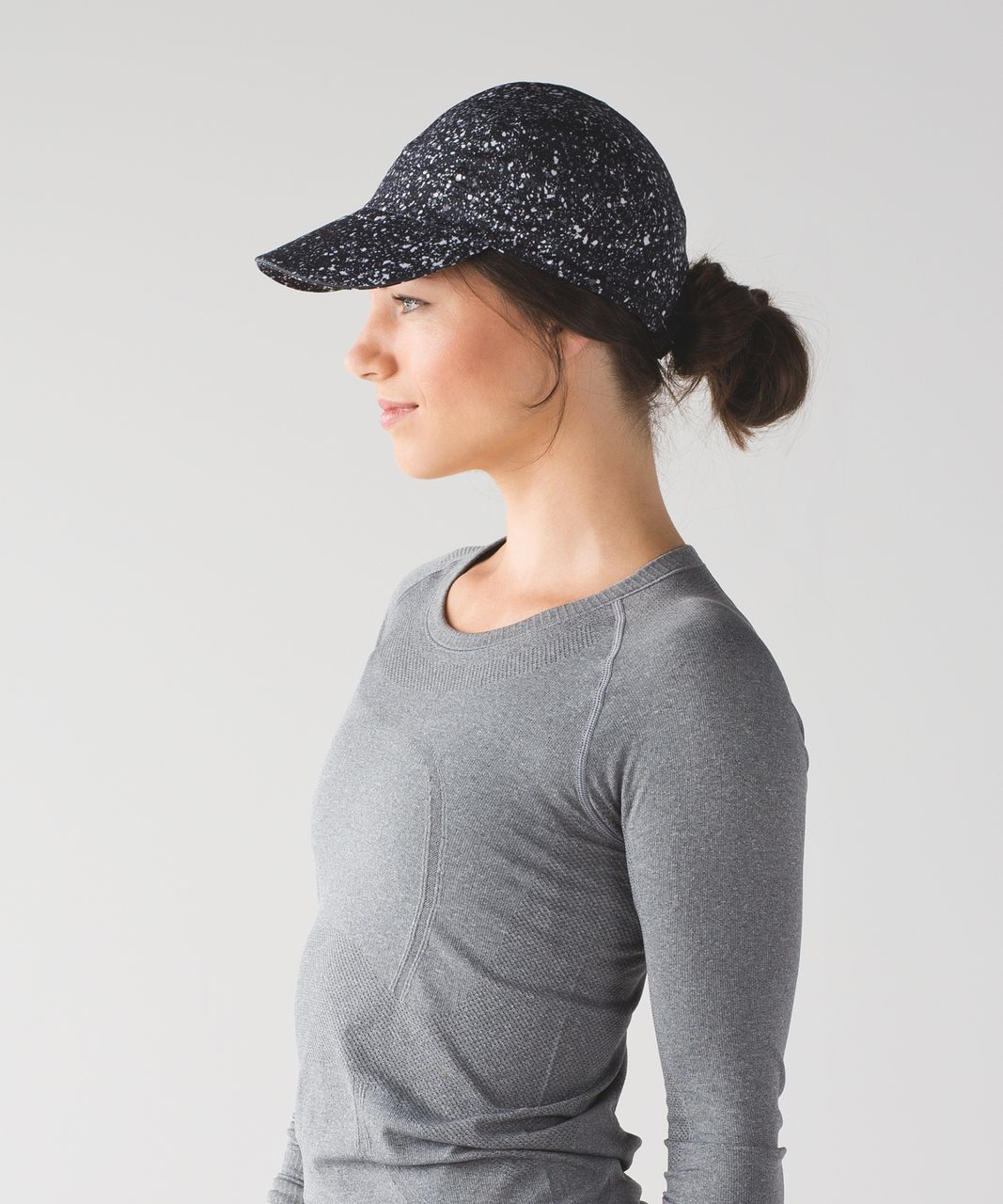 Lululemon Race To Place Run Hat 2.0 - Splatter White Black