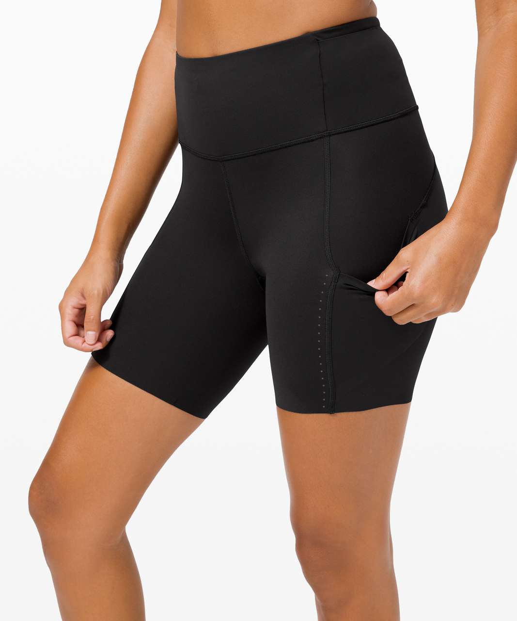 Lululemon Fast and Free High Rise Short 6" Elite - Black