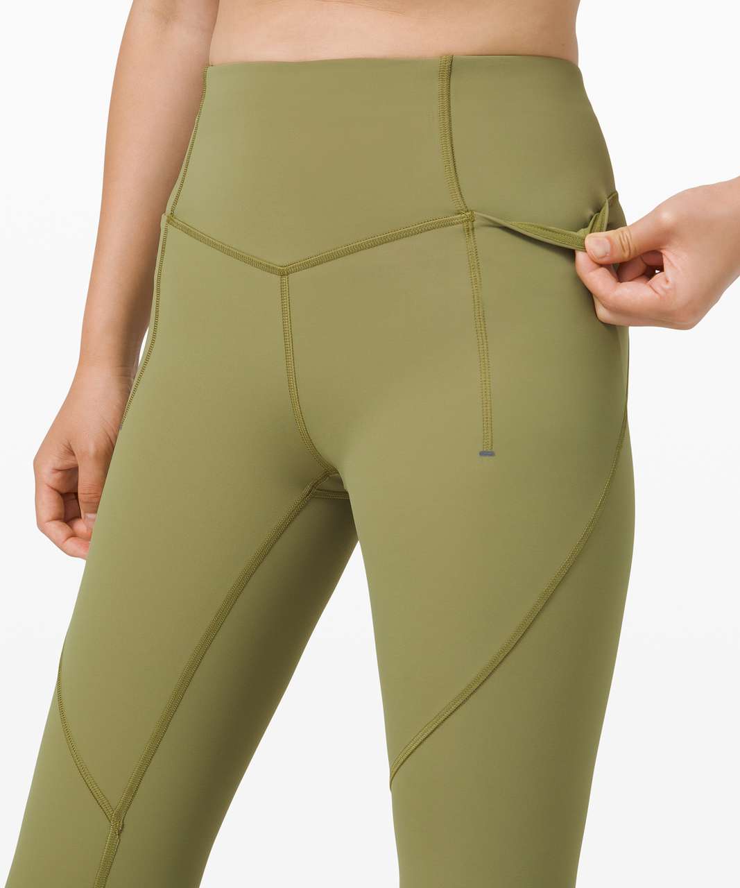 Lululemon Fine Force High-Rise Tight 28" - Bronze Green