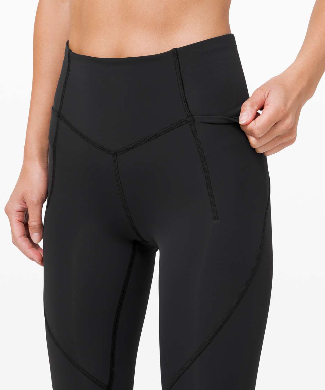 Lululemon Fine Force High-Rise Tight 28 - Black - lulu fanatics