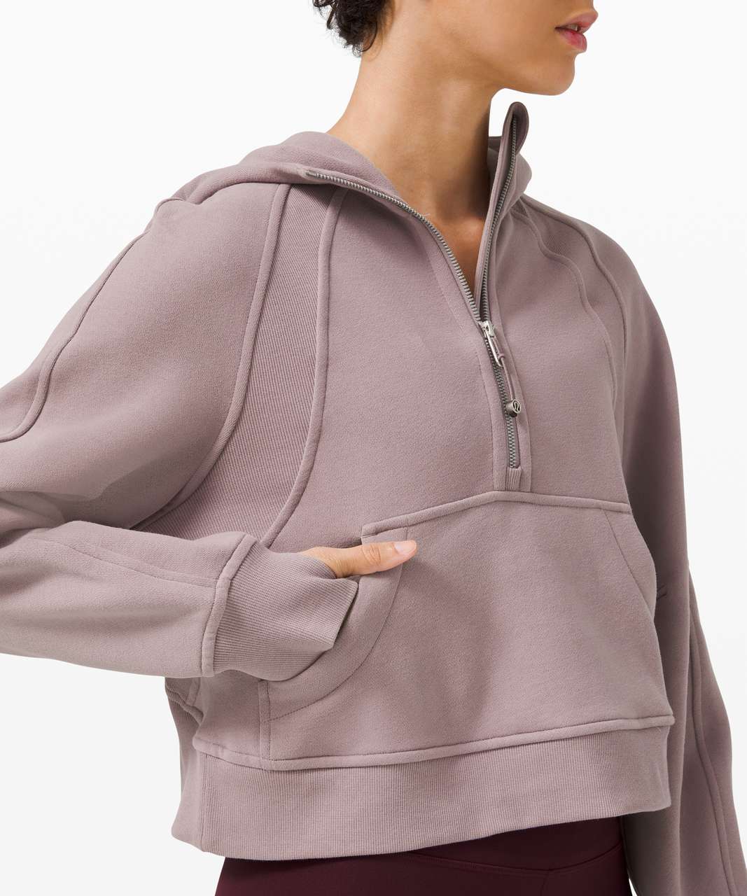 Heathered Violet Verbena scuba hoodie (12) & OTF cassis cameo (8) - why did  no one tell me how amazing scuba hoodies are?! : r/lululemon