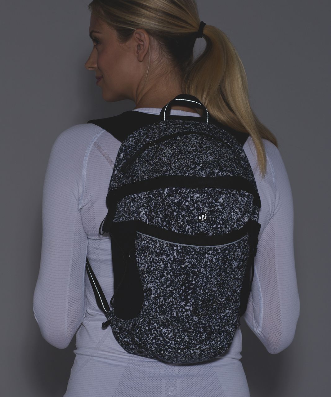 Lululemon All Day Backpack - Dottie Tribe White Black - lulu fanatics