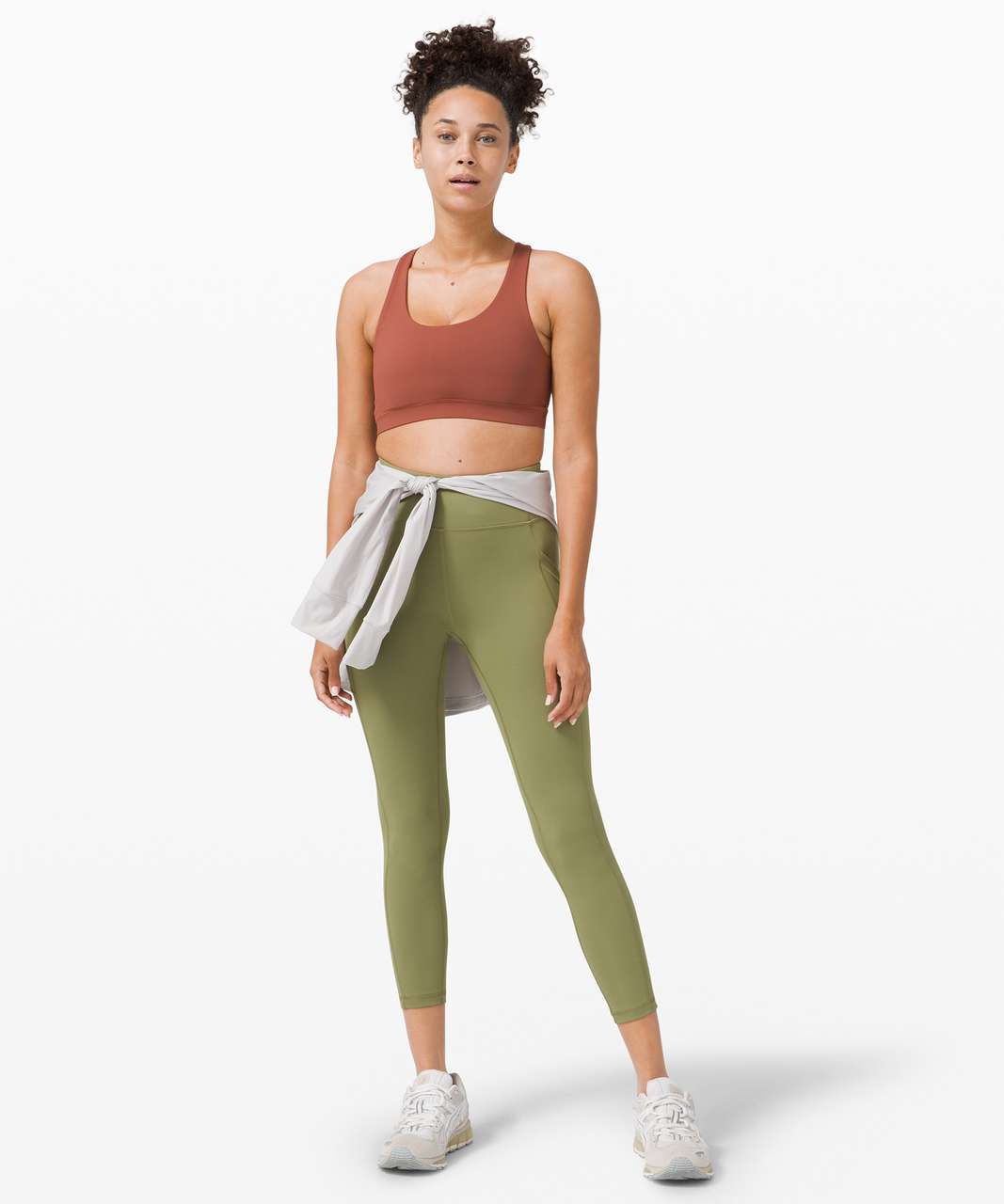 Lululemon Invigorate High-Rise Crop 23 - Smoked Spruce - lulu fanatics