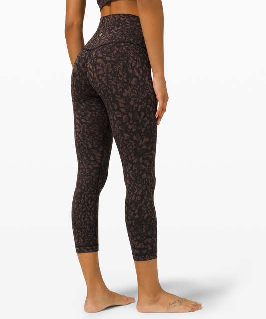 Lululemon Align Crop *21 - Wild Thing Camo Deep Coal Multi - lulu