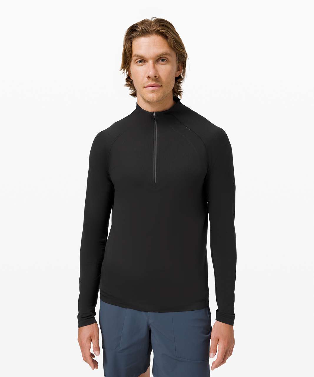 Lululemon Metal Vent Tech 1/2 Zip 2.0 - Black / Black (First Release)