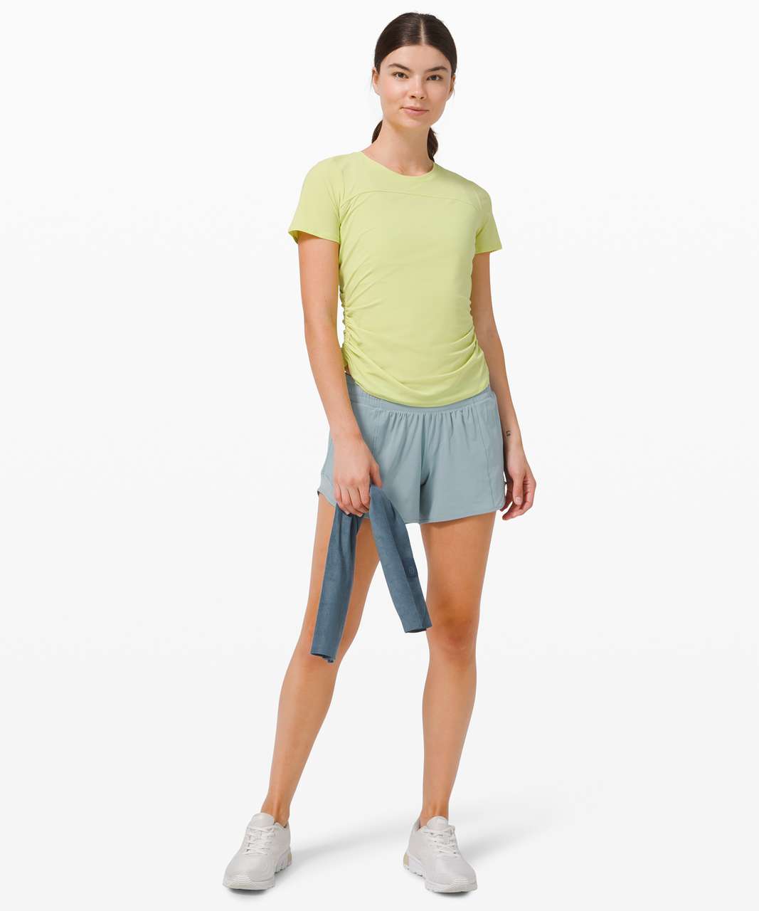 Lululemon Hotty Hot Short II *Long 4" - Blue Cast