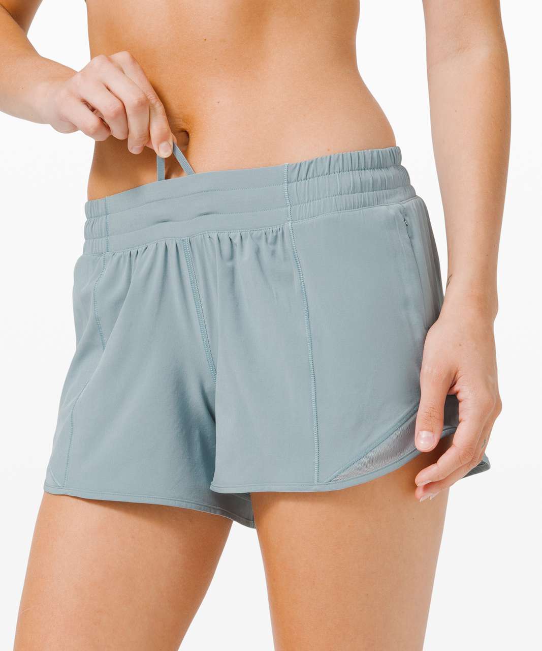 Lululemon Hotty Hot Short II *Long 4" - Blue Cast