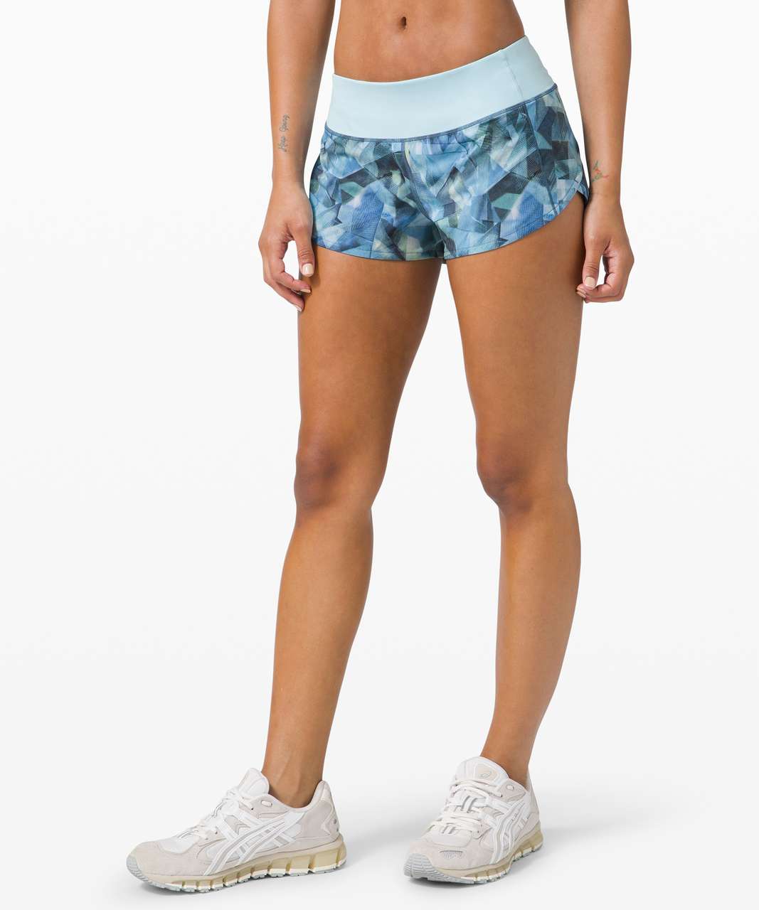 Lululemon Speed Up High-Rise Short 4 *Long - Blue Glow - lulu fanatics