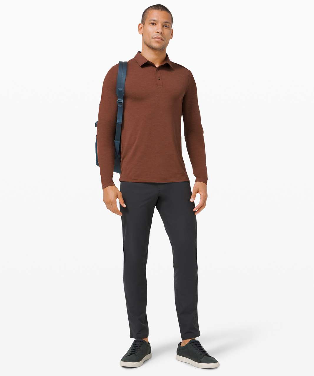 Lululemon Evolution Long Sleeve Polo - Ancient Copper