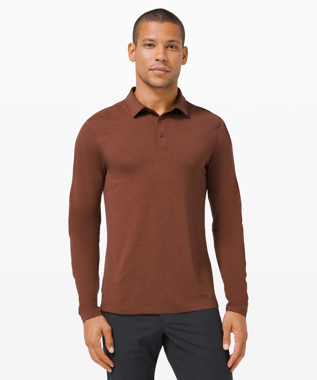 Lululemon Evolution Long Sleeve Polo - Ancient Copper