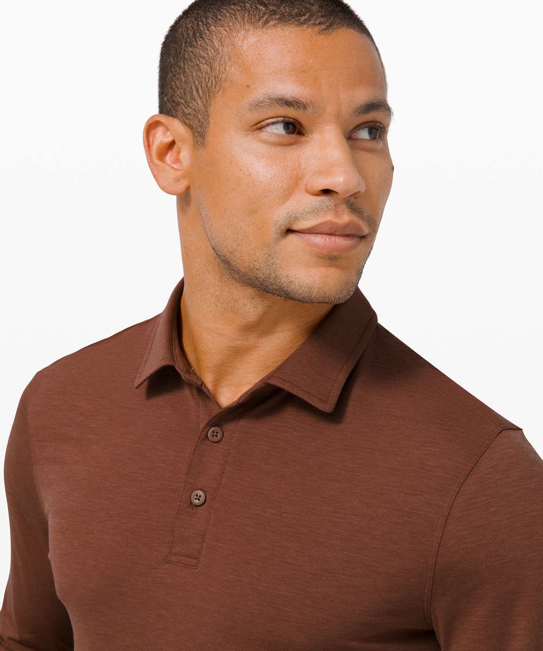 Lululemon Evolution Long Sleeve Polo - Ancient Copper - lulu fanatics