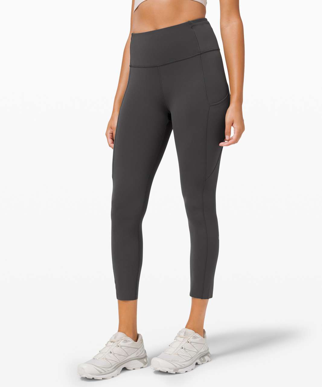 Lululemon Fast and Free High-Rise Crop II 23" *Non-Reflective - Graphite Grey