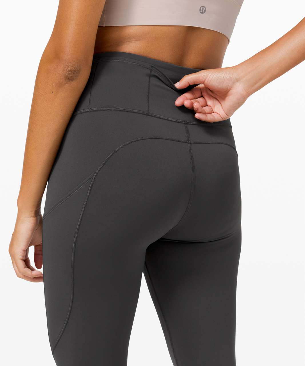 Lululemon Fast and Free High-Rise Crop II 23" *Non-Reflective - Graphite Grey