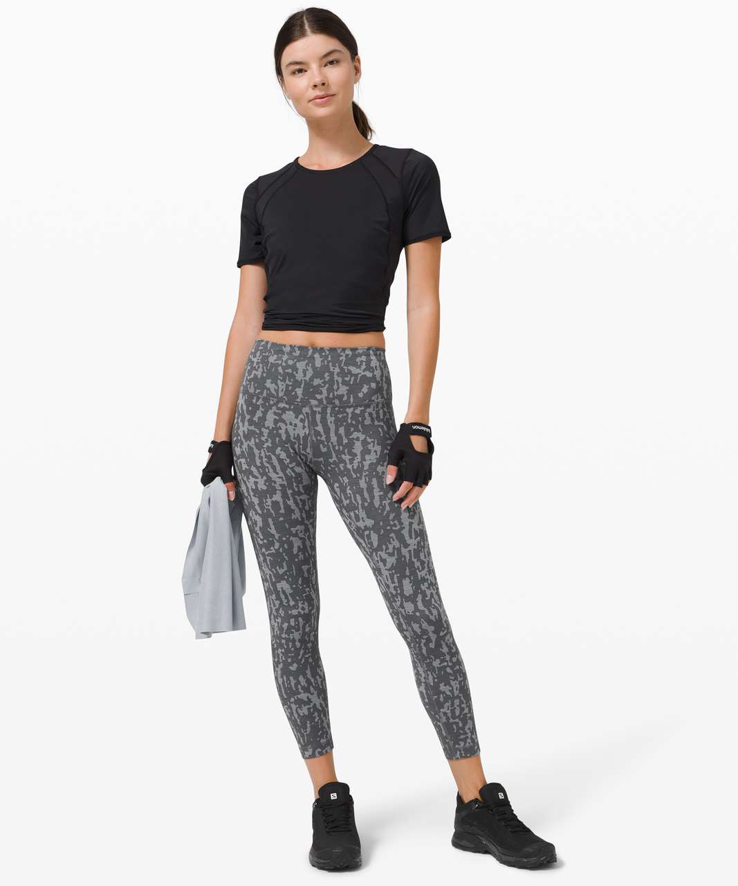 LULULEMON X PELOTON Speed Wunder Tight Ice Grey/Black W5CDYS Women Size 8  $129 £61.34 - PicClick UK