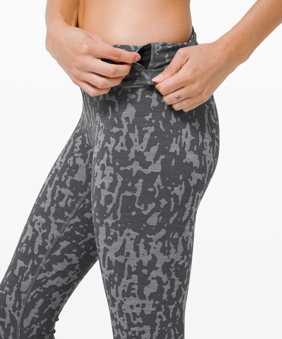 Lululemon Wunder Train High-Rise Tight 25 *Print - Heathered PU Black  Asphalt Grey - lulu fanatics