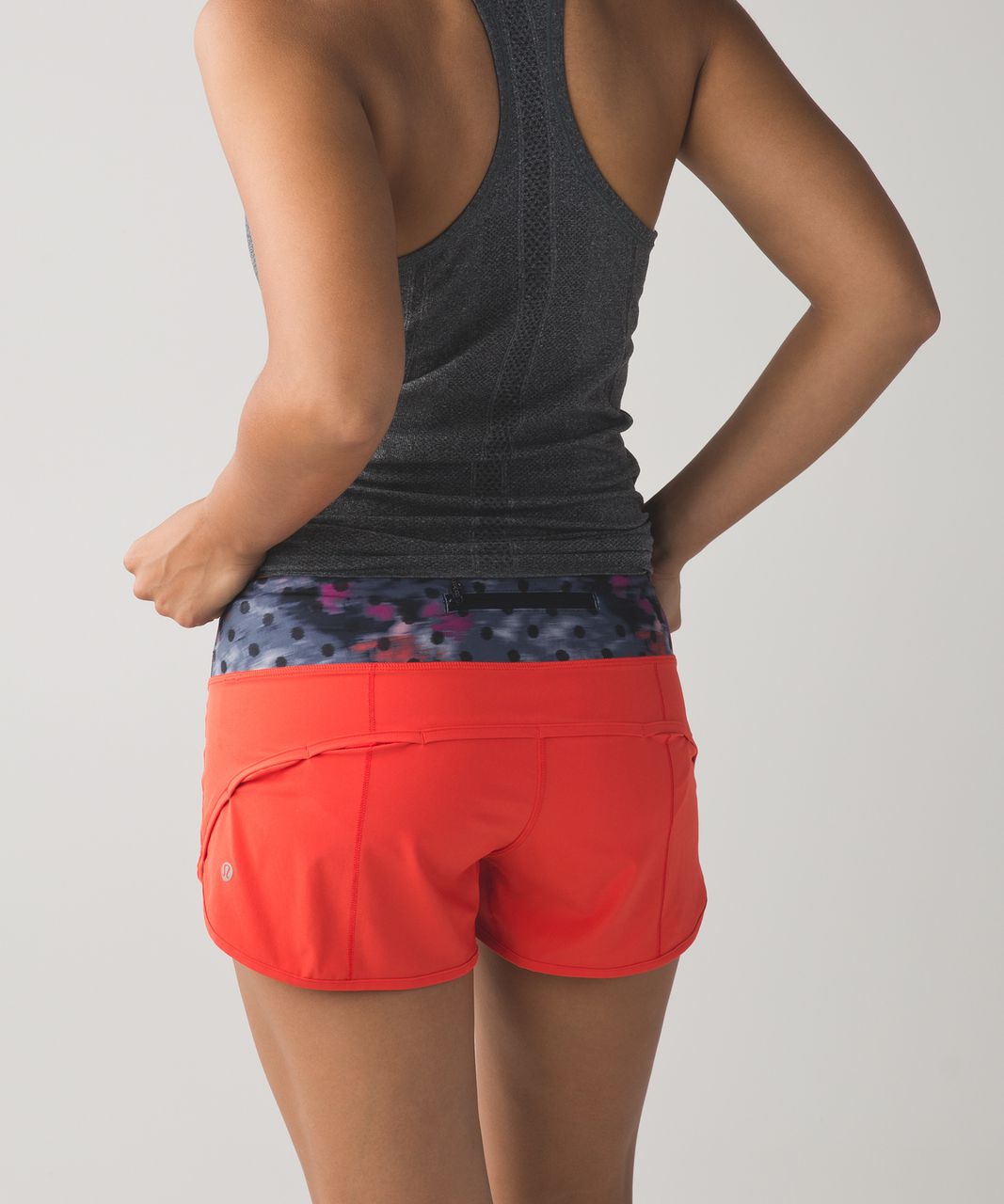 Lululemon Speed Short - Alarming / Windy Blooms Regal Plum Multi