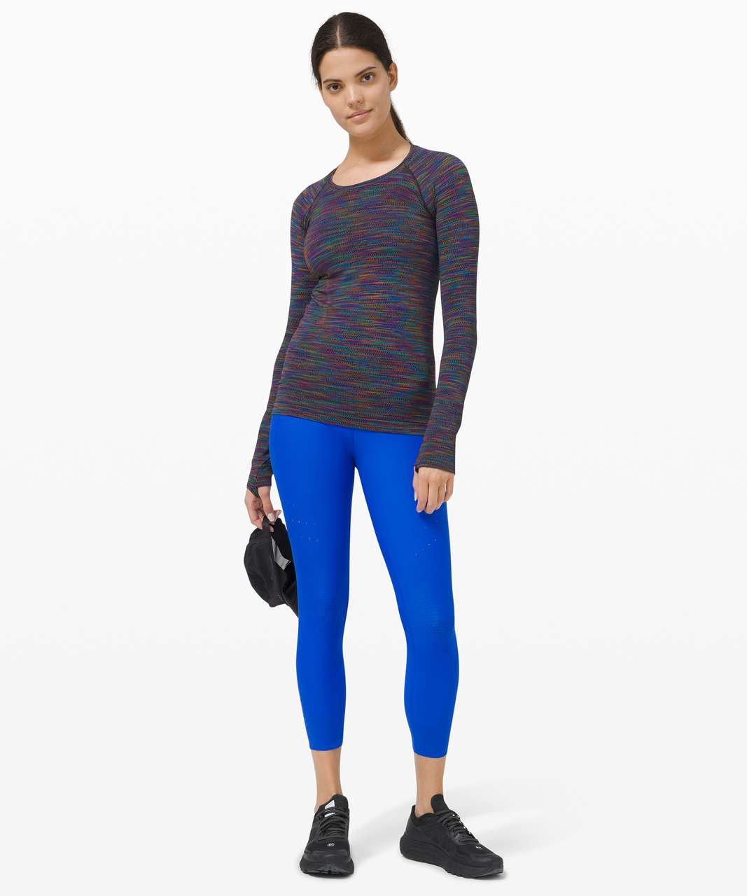 Lululemon Swiftly Tech Long Sleeve 2.0 - Black / Rainbow - lulu