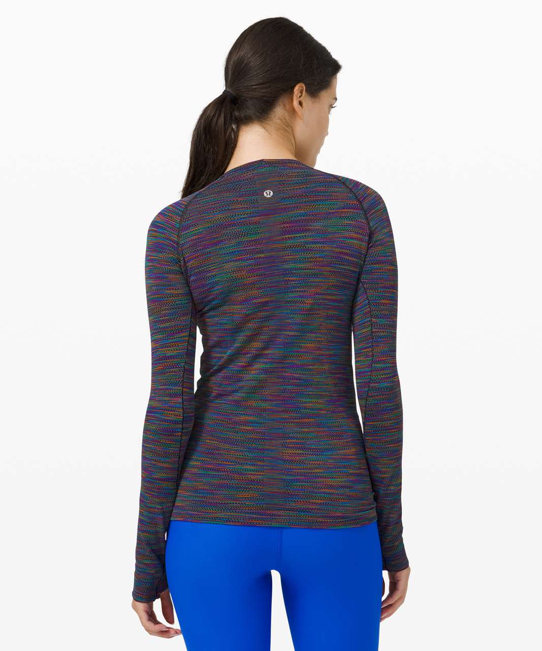 Lululemon Swiftly Tech Long Sleeve 2.0 Black/ Rainbow limited edition,  Women's Fashion, Tops, Longsleeves on Carousell