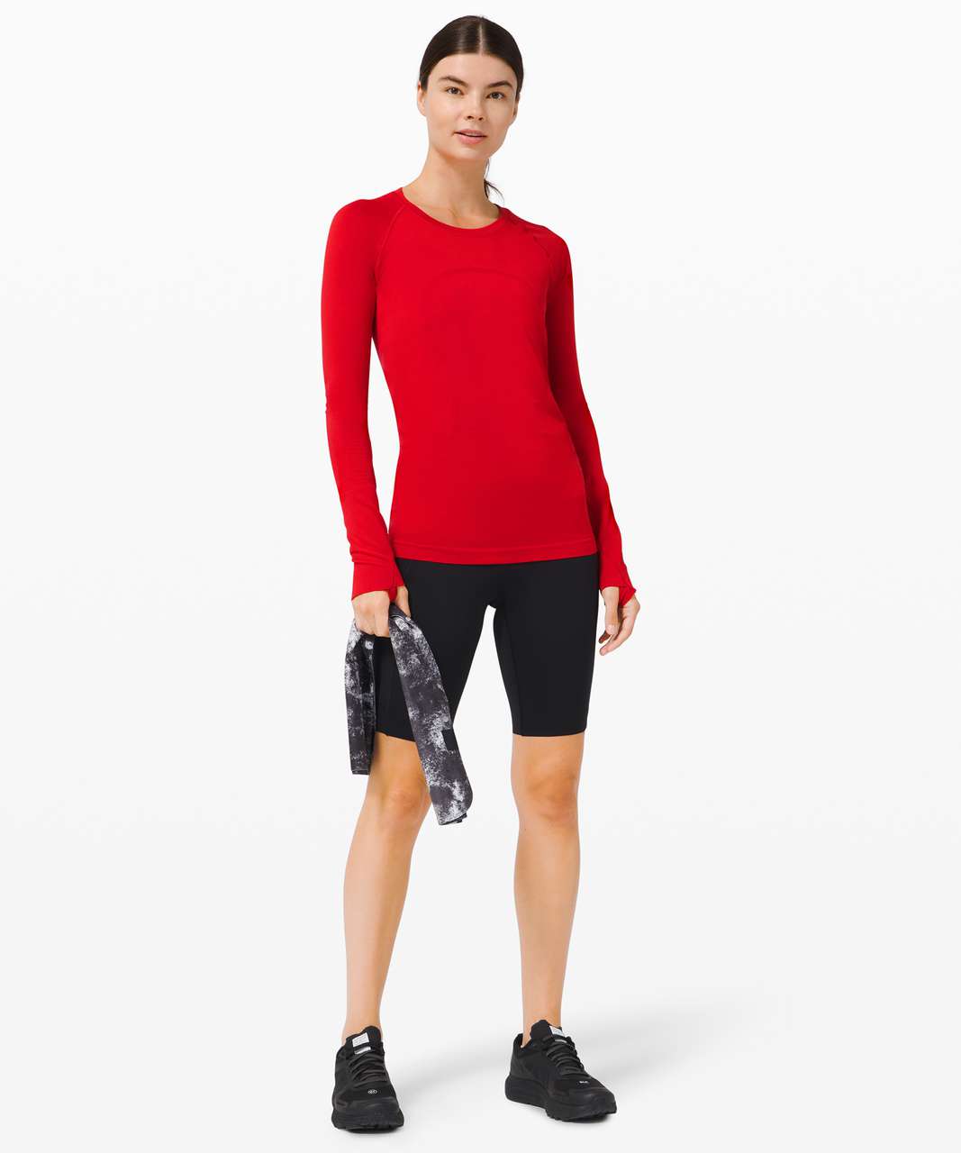 Lululemon Swiftly Tech Long Sleeve 2.0 - Dark Red / Dark Red