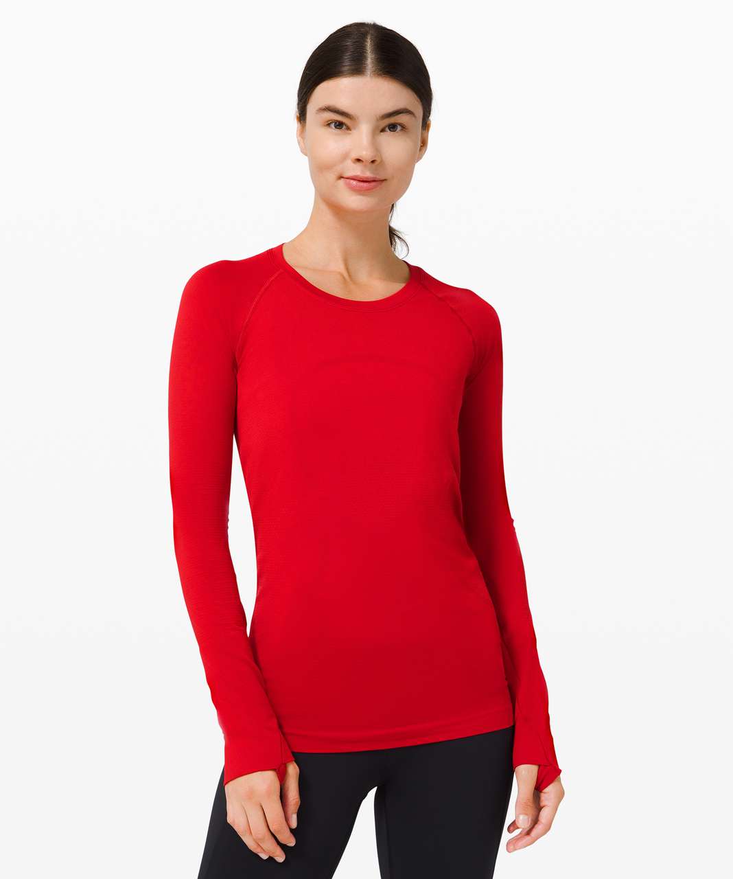 Lululemon Swiftly Tech Long Sleeve 2.0 - Dark Red / Dark Red