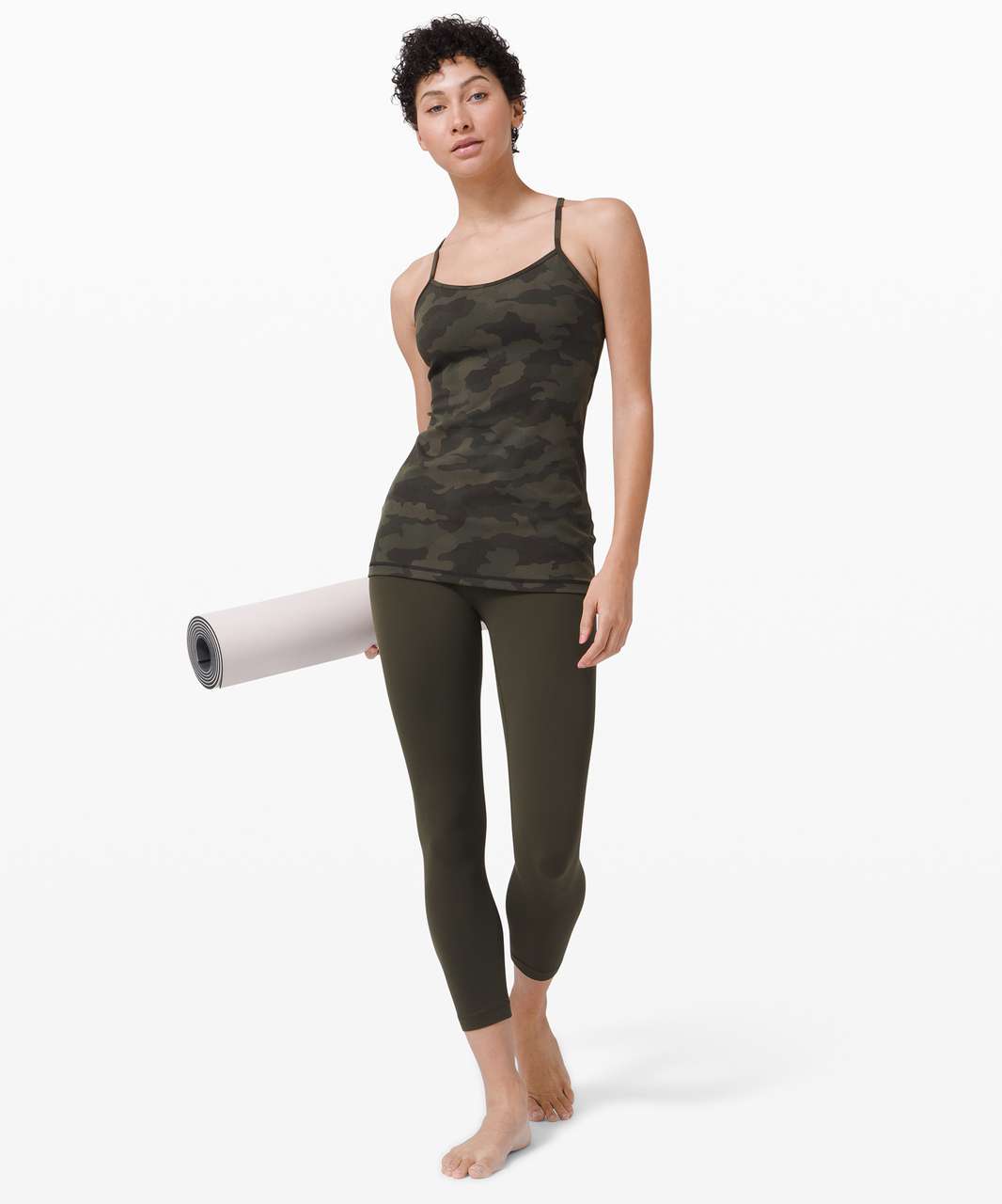 Lululemon Power Y Tank *Everlux - Willow Green - lulu fanatics