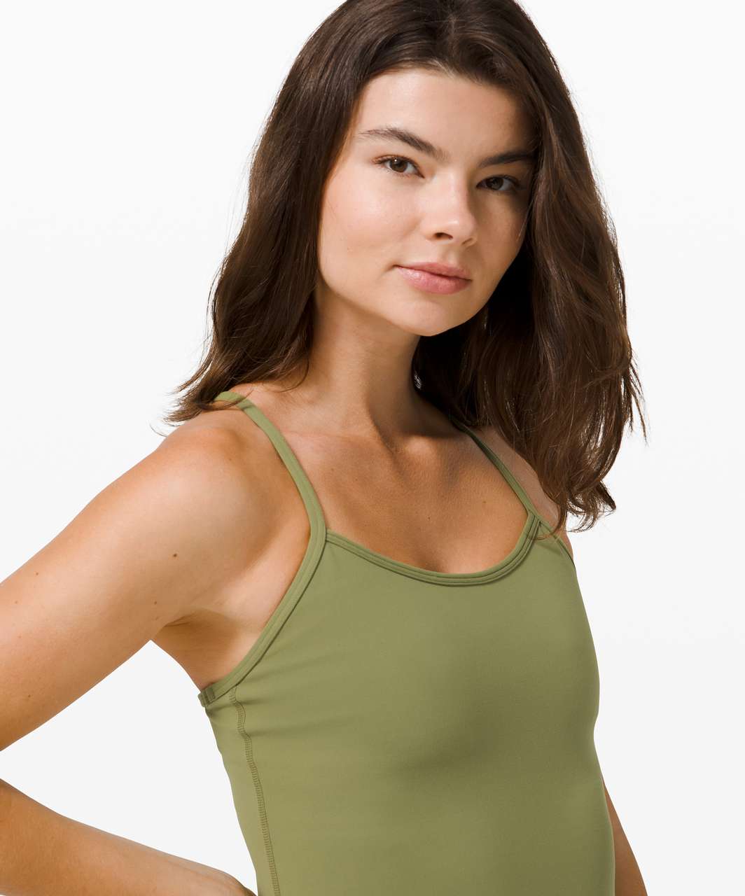 Lululemon Power Y Tank *Everlux - Bronze Green - lulu fanatics