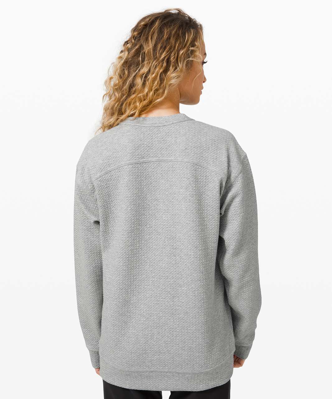 Lululemon All Yours Crew *Bubble Dot - Heathered Core Light Grey / White