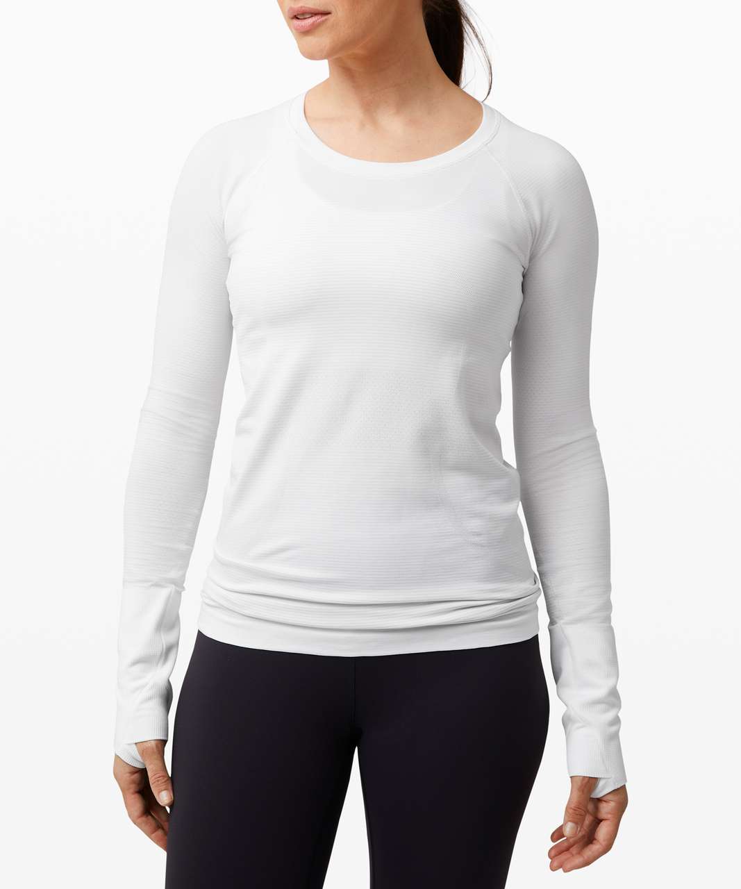 Lululemon Swiftly Tech Long Sleeve Crew (White, 0) at