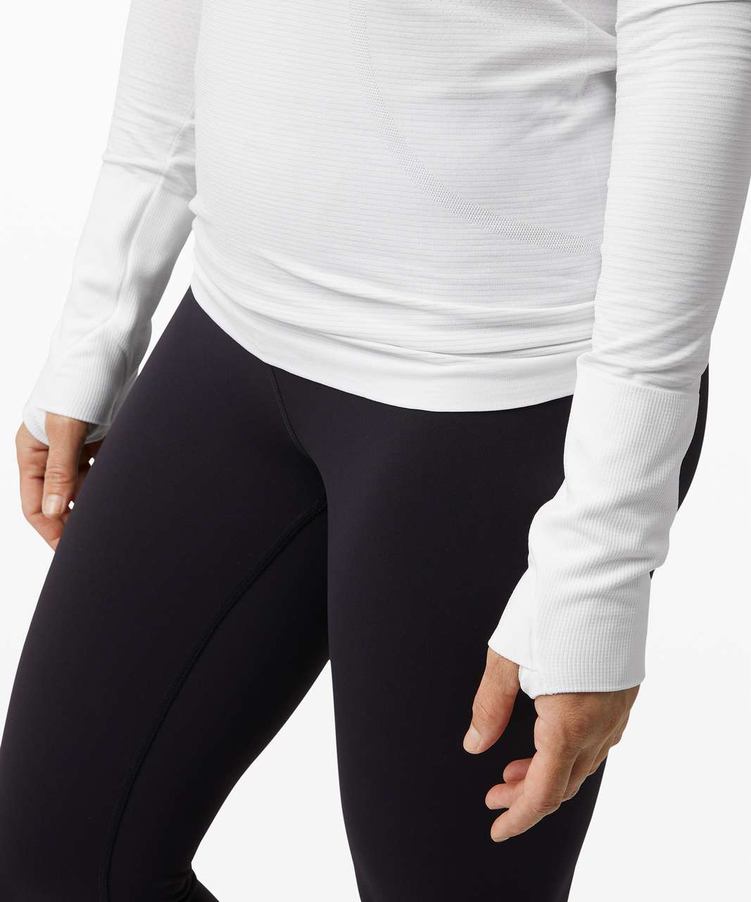 Lululemon Swiftly Tech Long Sleeve 2.0 - White / White - lulu fanatics