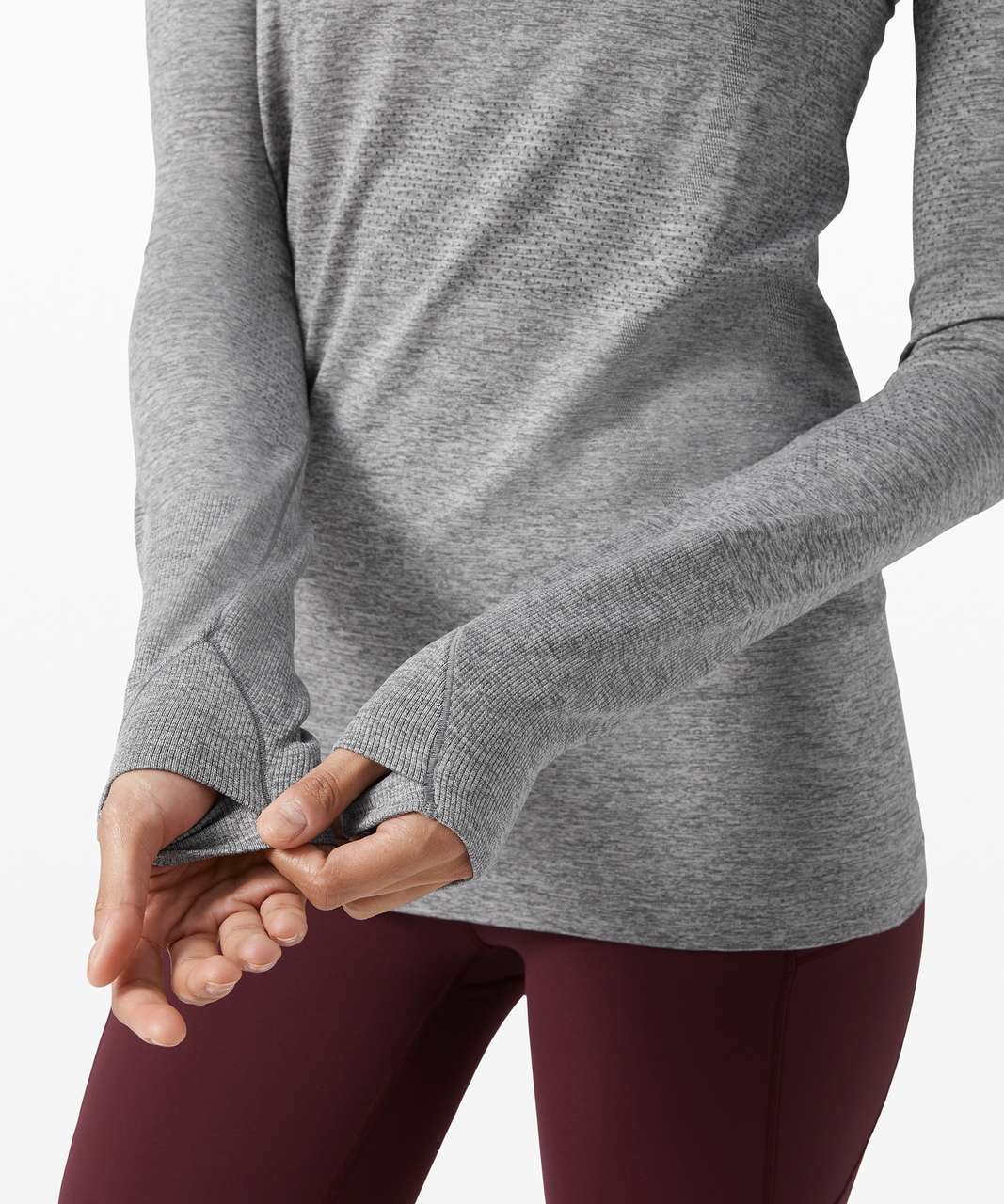 Lululemon Swiftly Tech Long Sleeve 2.0 - Slate / White