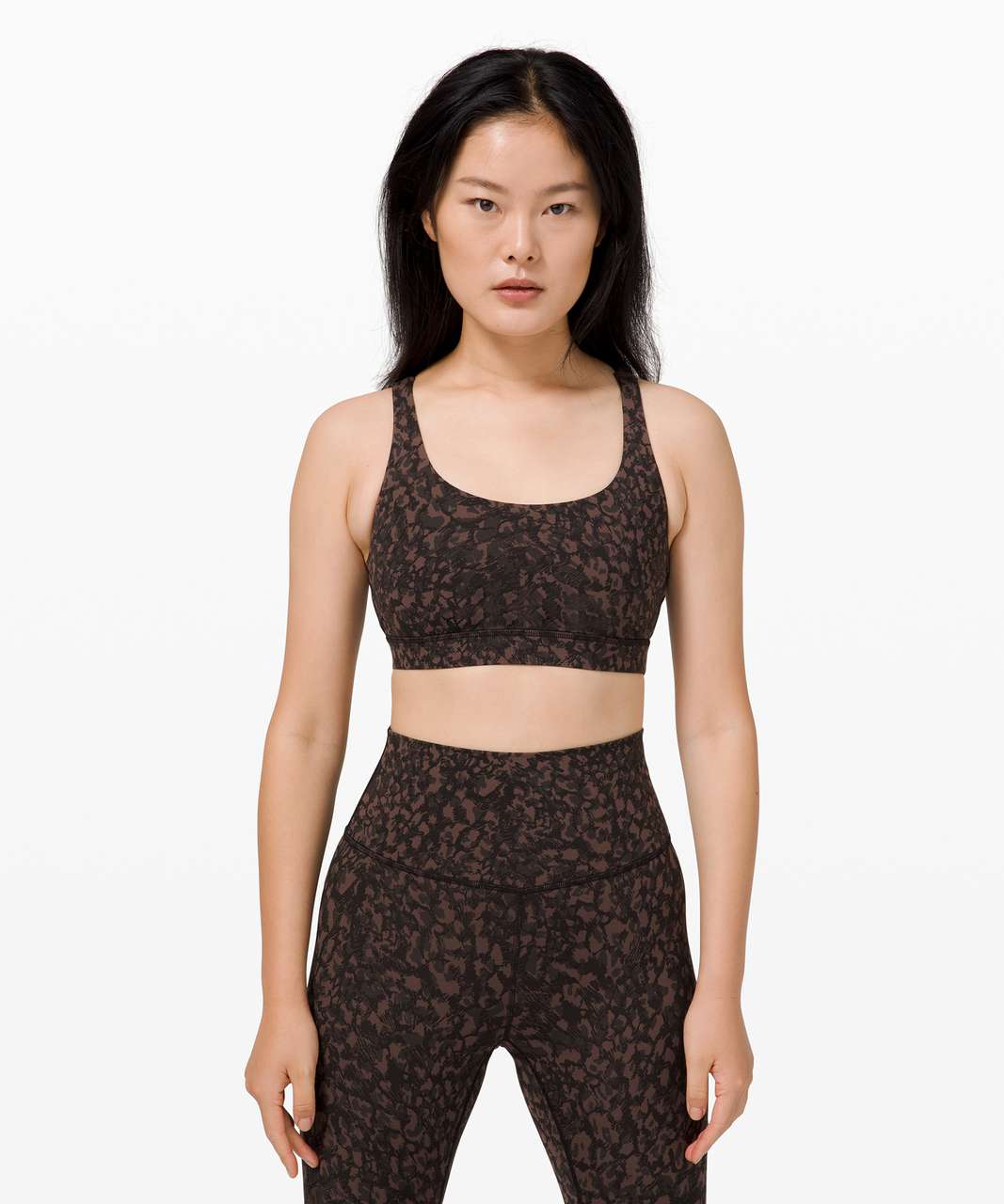 Lululemon Energy Bra *Medium Support, B–D Cup - Wild Thing Camo Brown Earth  Multi - lulu fanatics